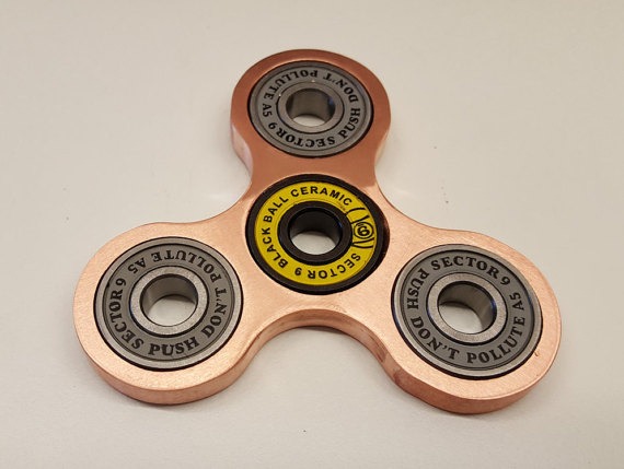 Copper Fidget Spinner Steampunk Ceramic COPPER Frame 